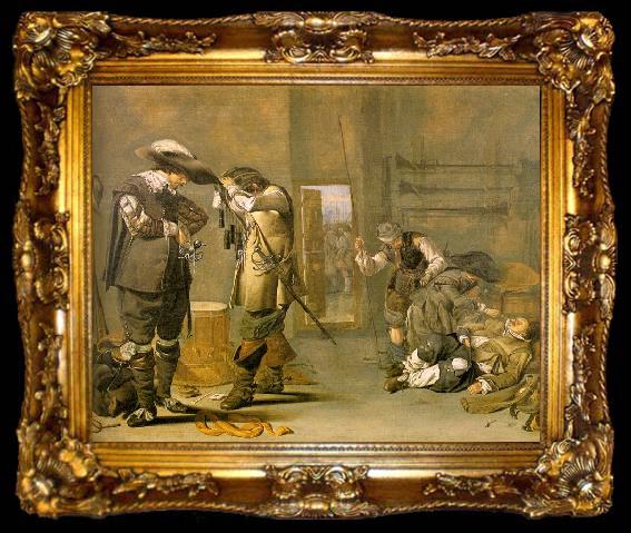framed  Jacob Duck Soldiers Arming Themselves, ta009-2